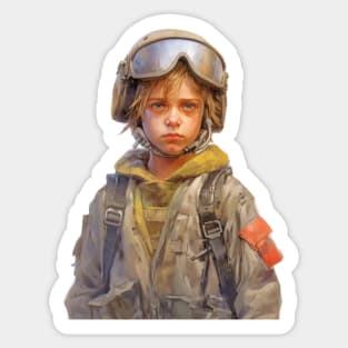 Innocent Valor: The Courageous Journey of a Young Soldier Sticker